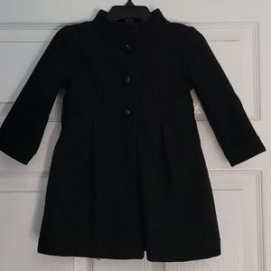 Girls black pea coat